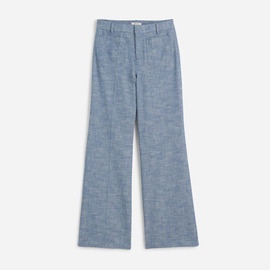 madewell droite-torche womens pantalon bleu