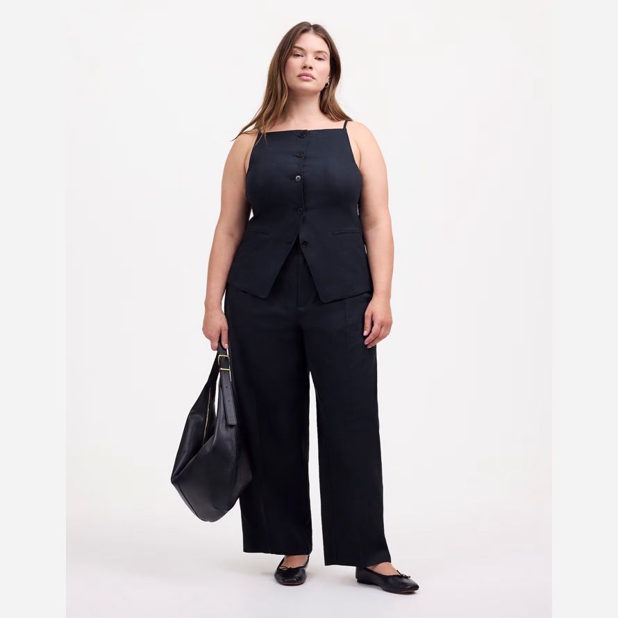 madewell plus ample directement womens pantalon noir