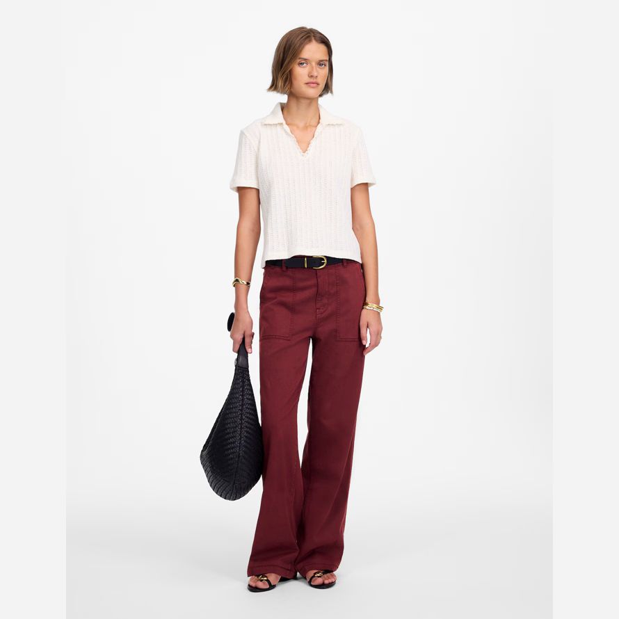 bourgogne womens madewell basse en bandoulière baggy pantalon utility
