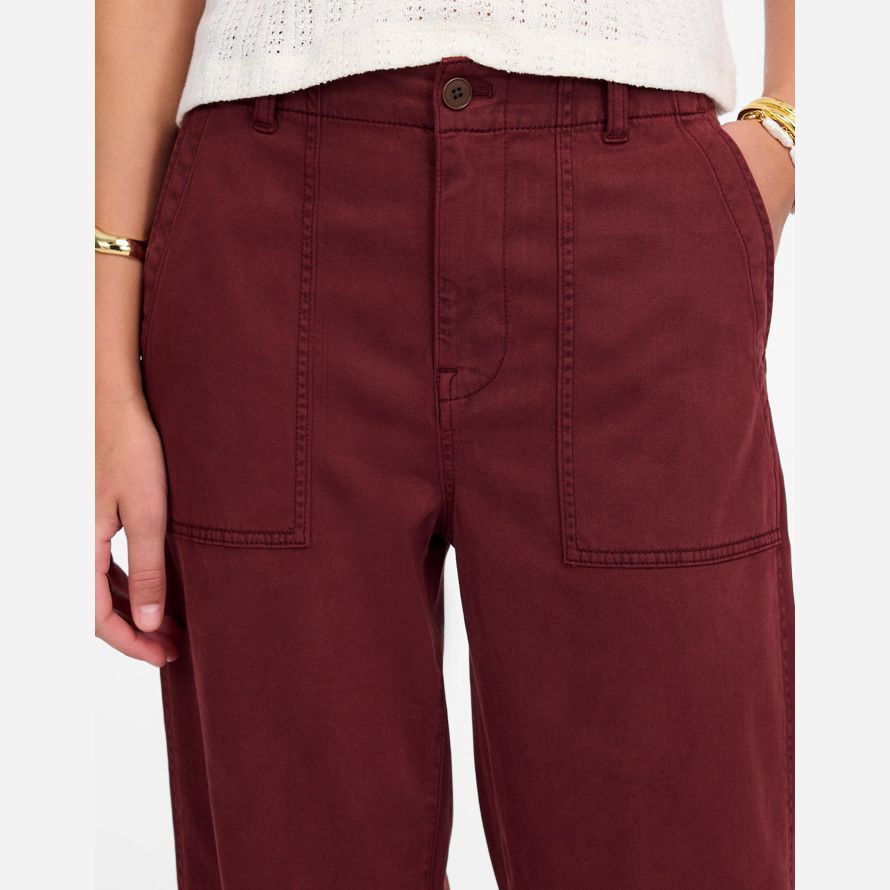 bourgogne womens madewell basse en bandoulière baggy pantalon utility