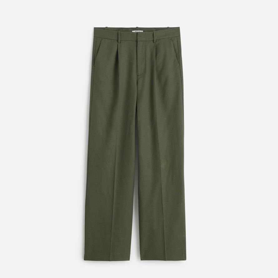 madewell slouchy droite womens pantalon vert