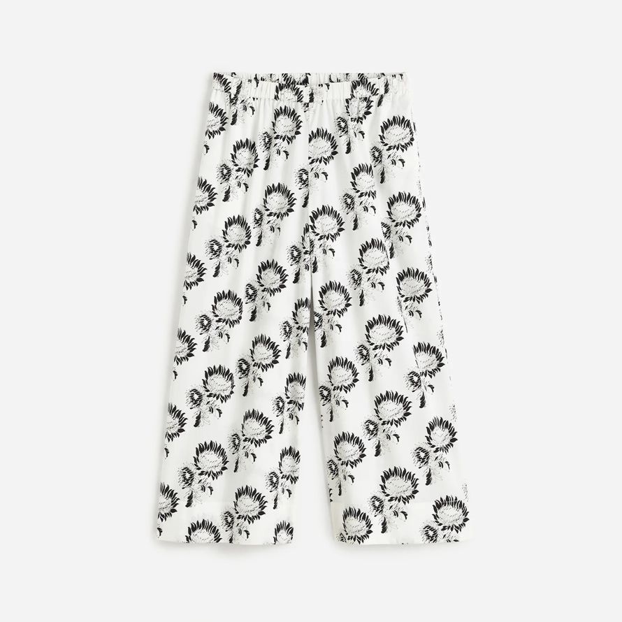 blanc noir madewell pull-coton pour femmes pantalon