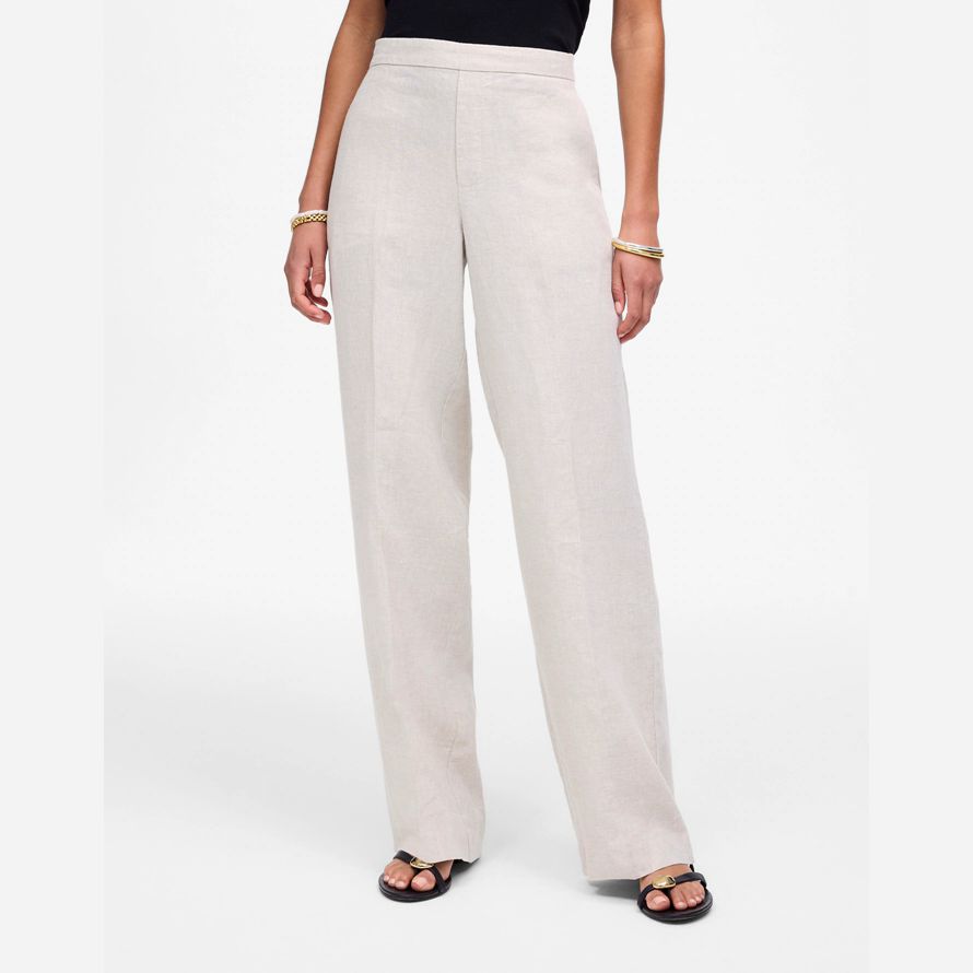 madewell la simple traction sur les femmes pantalon blanc