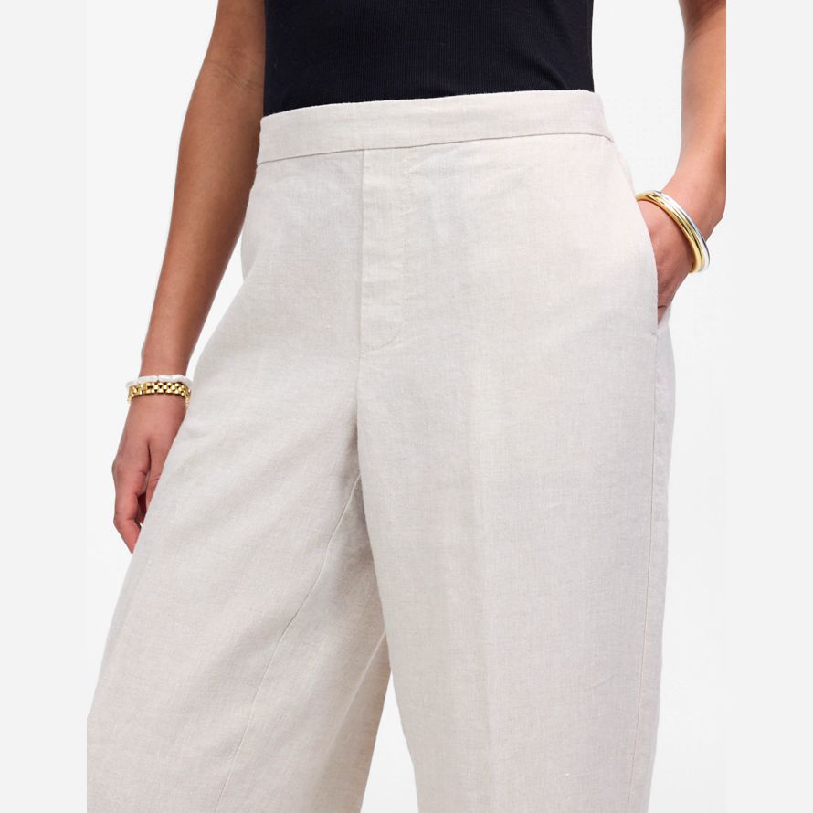 madewell la simple traction sur les femmes pantalon blanc