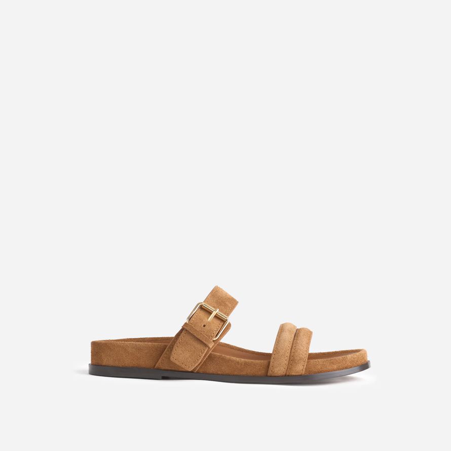 madewell le dara double-sangle de glisser womens sandals brun