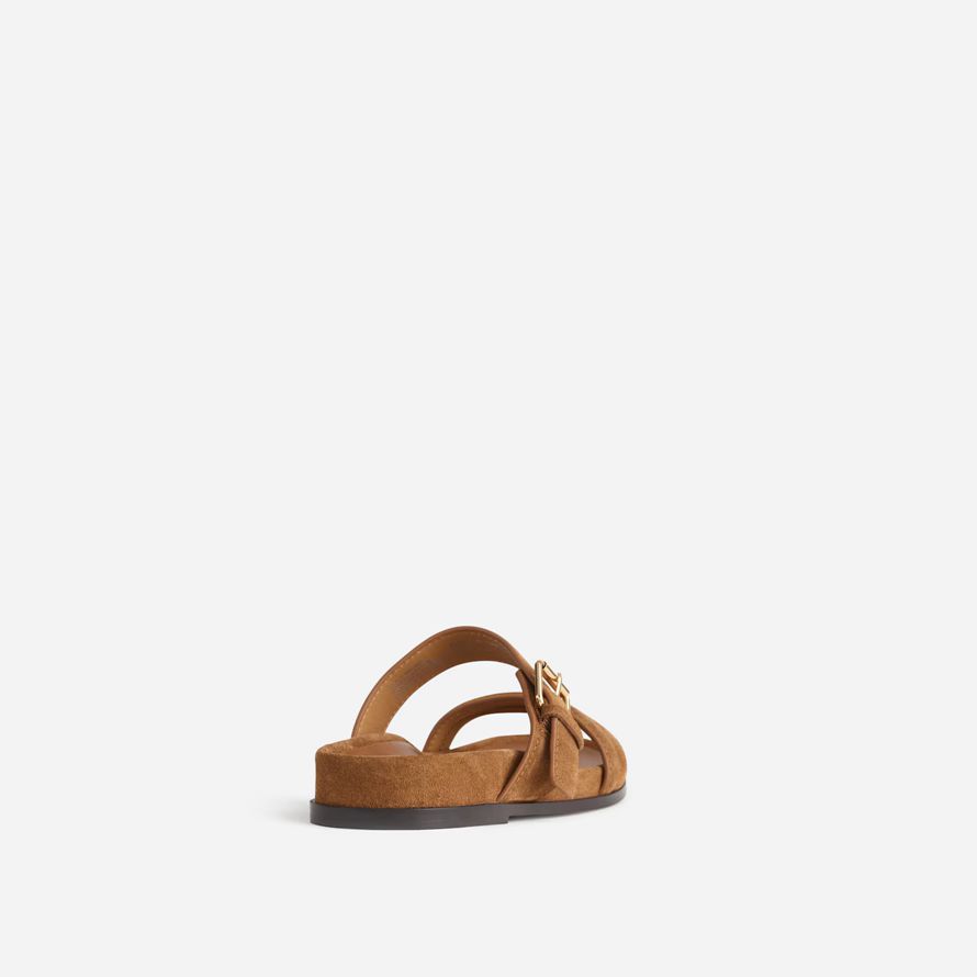 madewell le dara double-sangle de glisser womens sandals brun