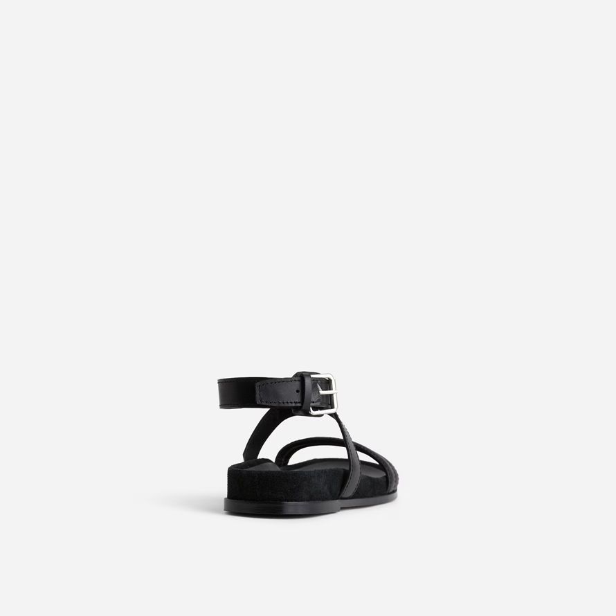 noir madewell le caro de la cheville-wrap sandales femmes