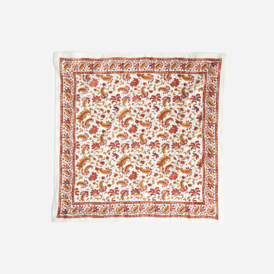 madewell coton bio womens echarpe orange blanc