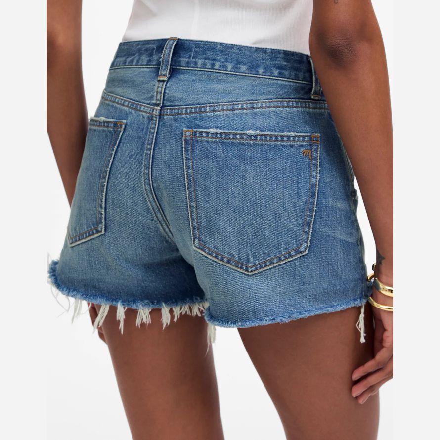 womens madewell la brynn short bleu