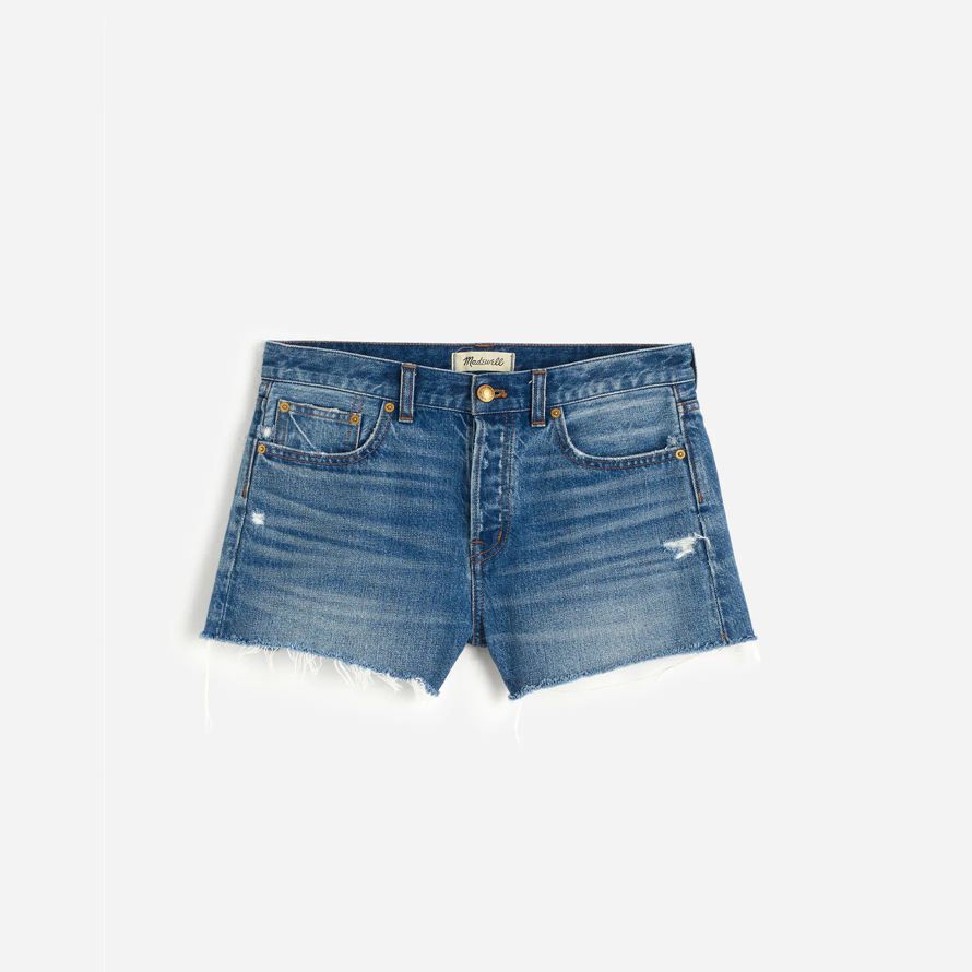 womens madewell la brynn short bleu
