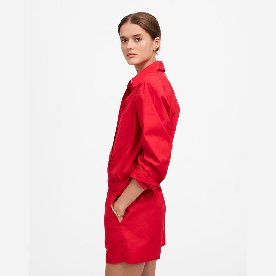 madewell pull-on shorts femmes-rouge