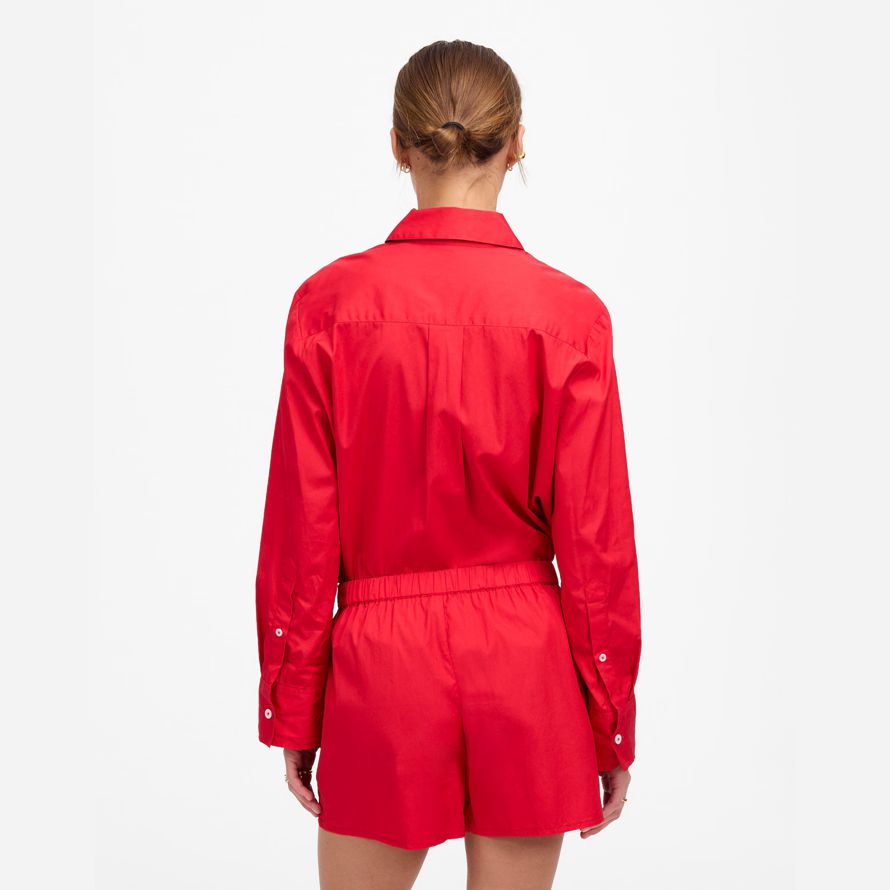 madewell pull-on shorts femmes-rouge