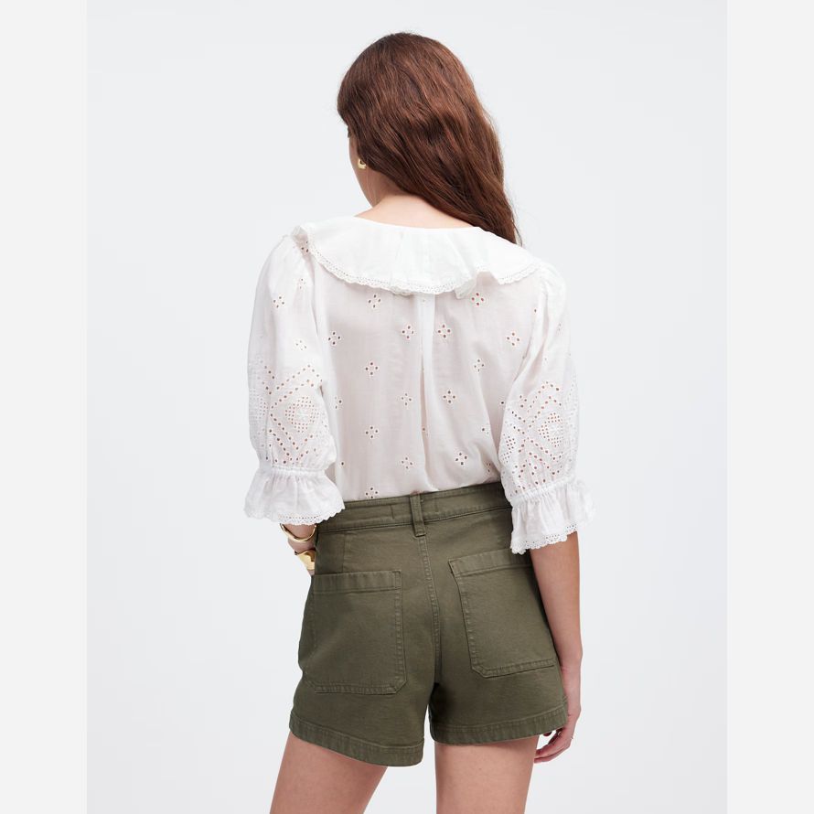 olive womens madewell lemmett shorts