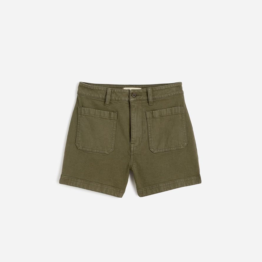 olive womens madewell lemmett shorts