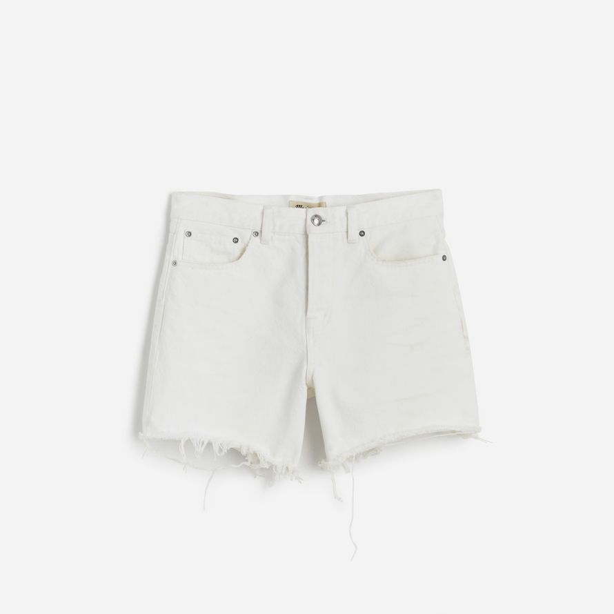 womens madewell la brynn long short blanc