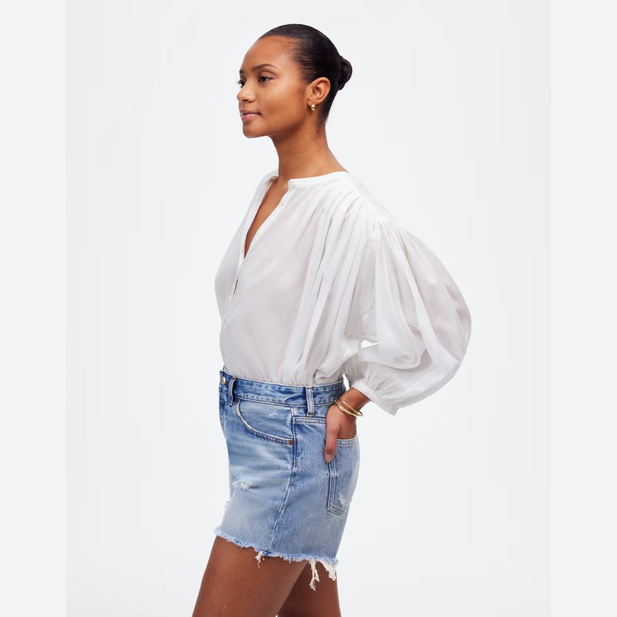 madewell les courbes de brynn womens shorts bleu
