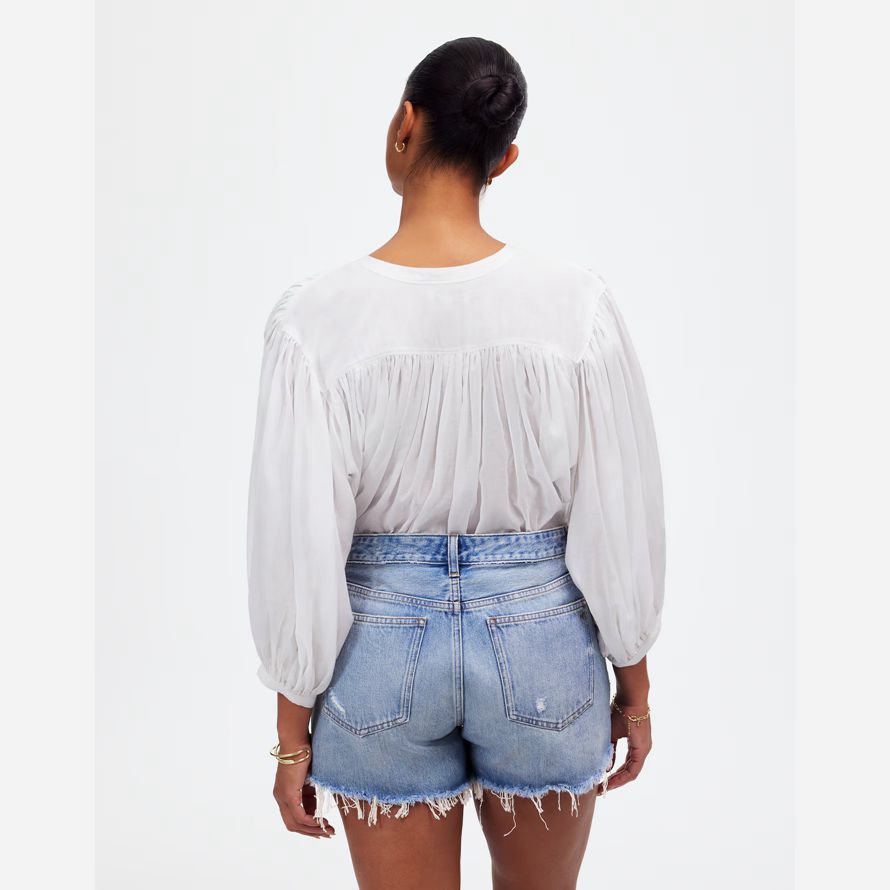 madewell les courbes de brynn womens shorts bleu