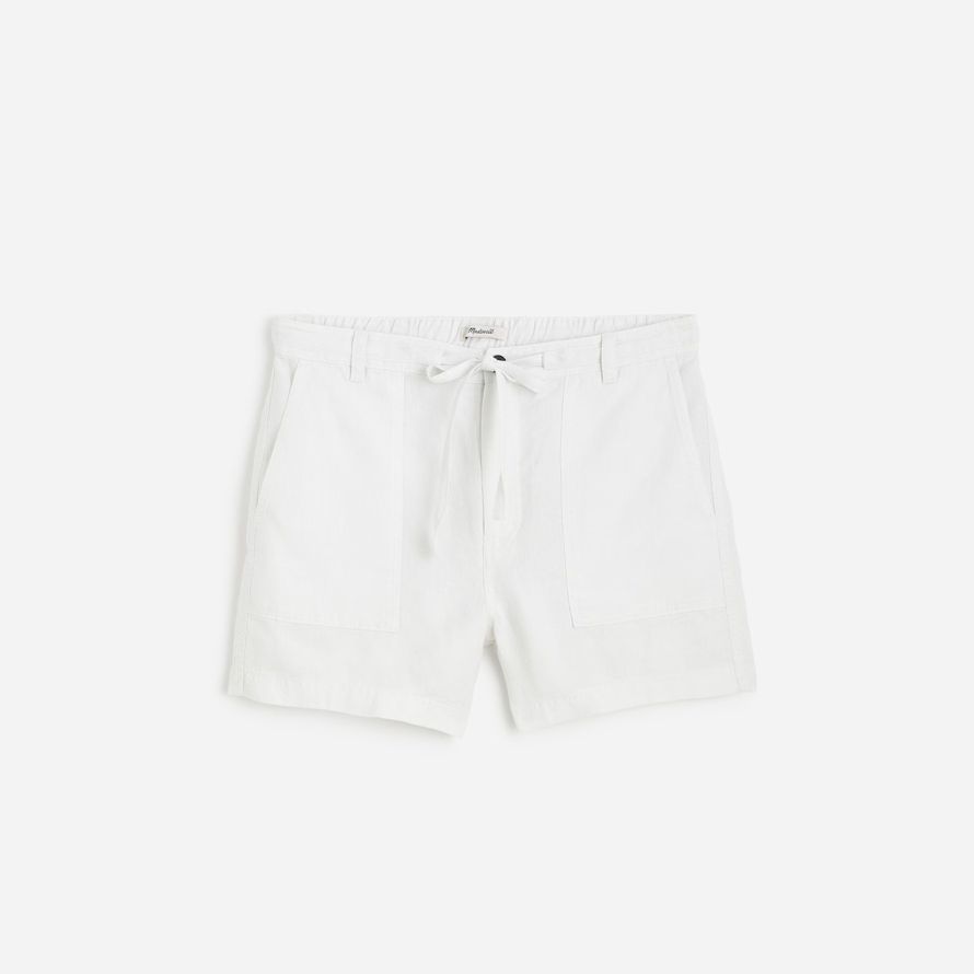 womens madewell de traction sur le cordon de serrage short blanc