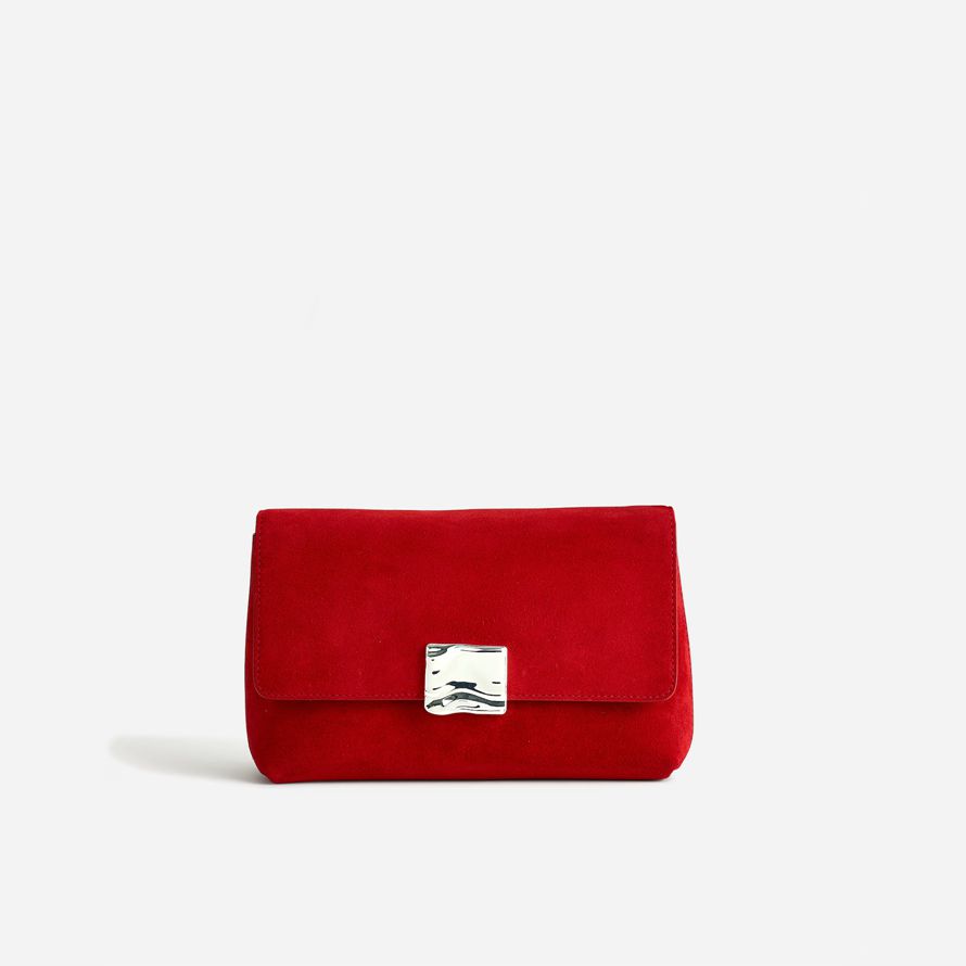 madewell x agmes lennox femmes sac à bandoulière rouge