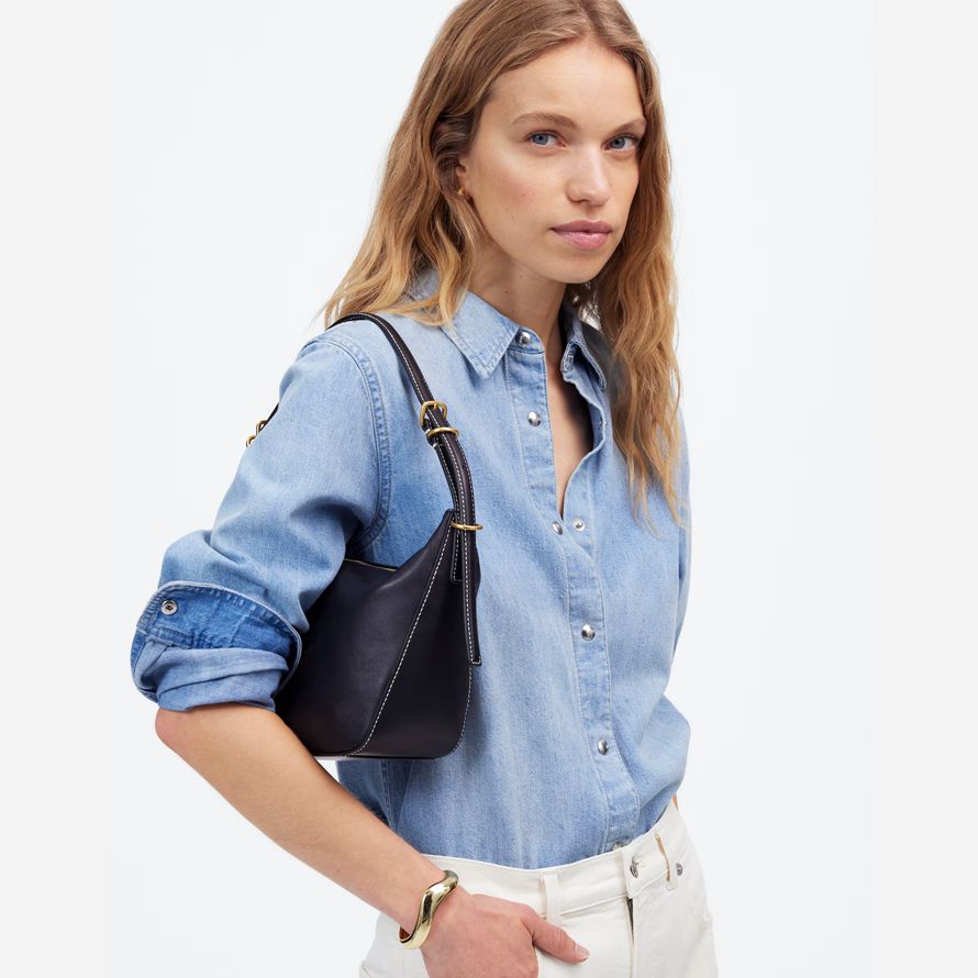 black womens madewell le gardien de sac dÉpaule