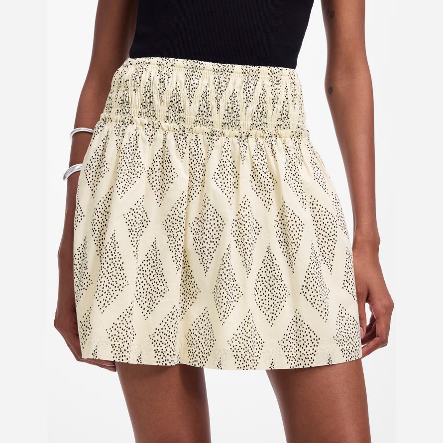 madewell volants mini jupe femmes À la crème