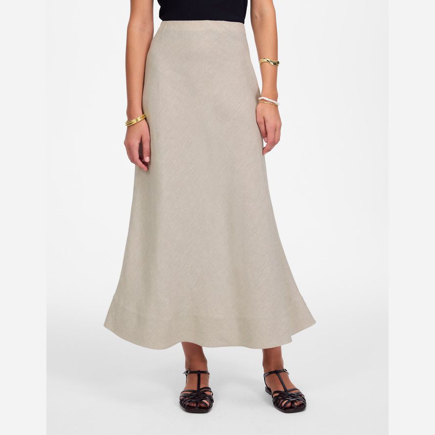 womens madewell linge de slip maxi jupe beige