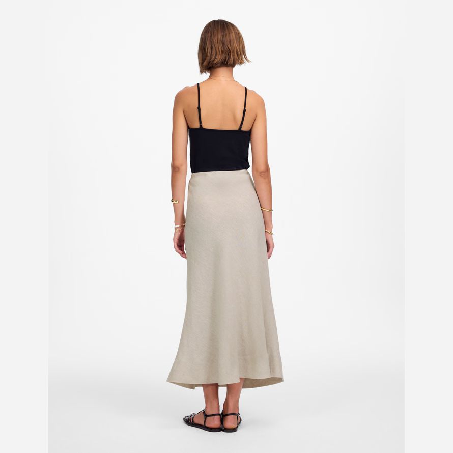 womens madewell linge de slip maxi jupe beige