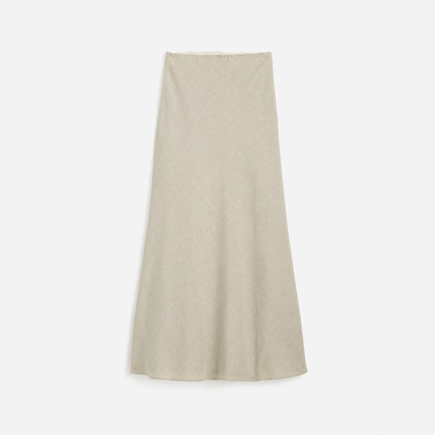 womens madewell linge de slip maxi jupe beige
