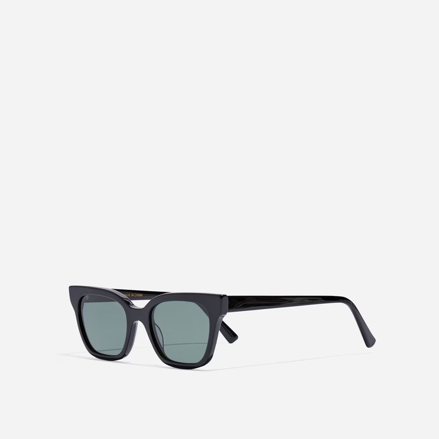 madewell pierport lunettes de soleil des femmes en noir