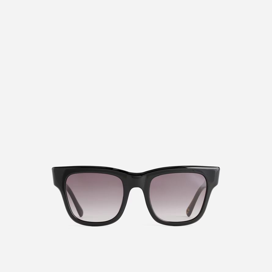 womens madewell surdimensionné grosses lunettes de soleil noir