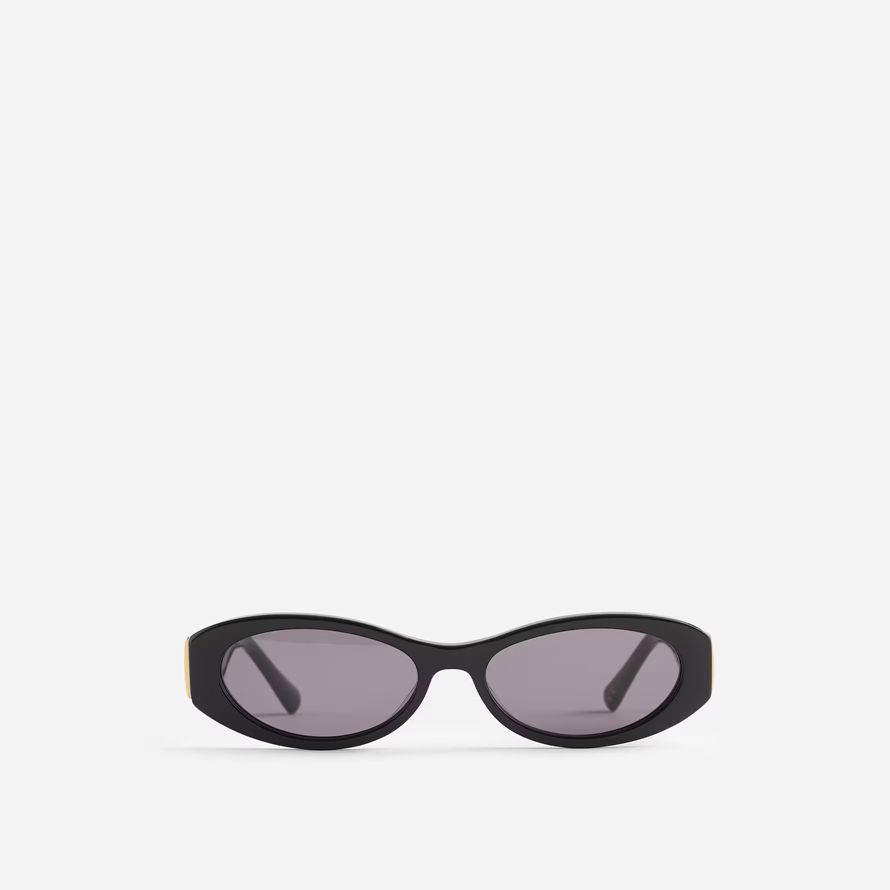 noir madewell skinny ovale lunettes de soleil des femmes