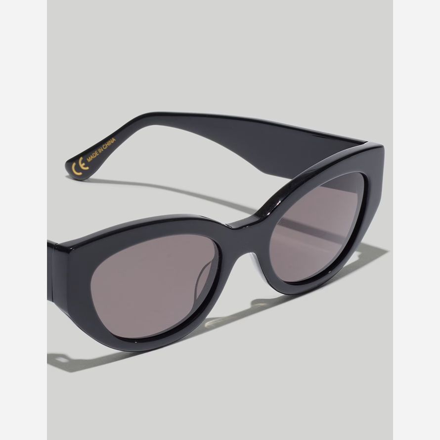 noir madewell demmera lunettes de soleil des femmes