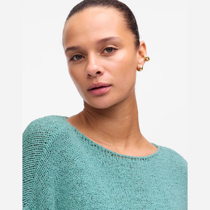 madewell boatneck pull femmes pull turquoise