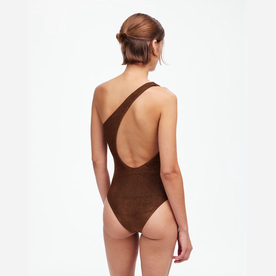 brun foncé womens madewell jade nagerᆴ Évoluer dune seule pièce de maillot de bain