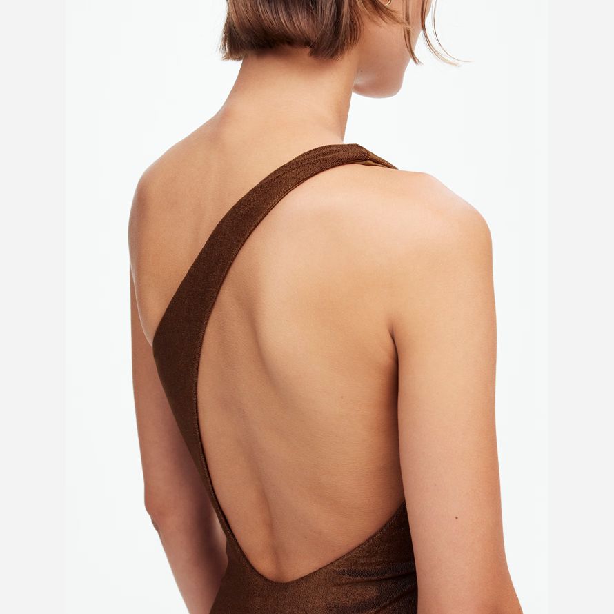 brun foncé womens madewell jade nagerᆴ Évoluer dune seule pièce de maillot de bain