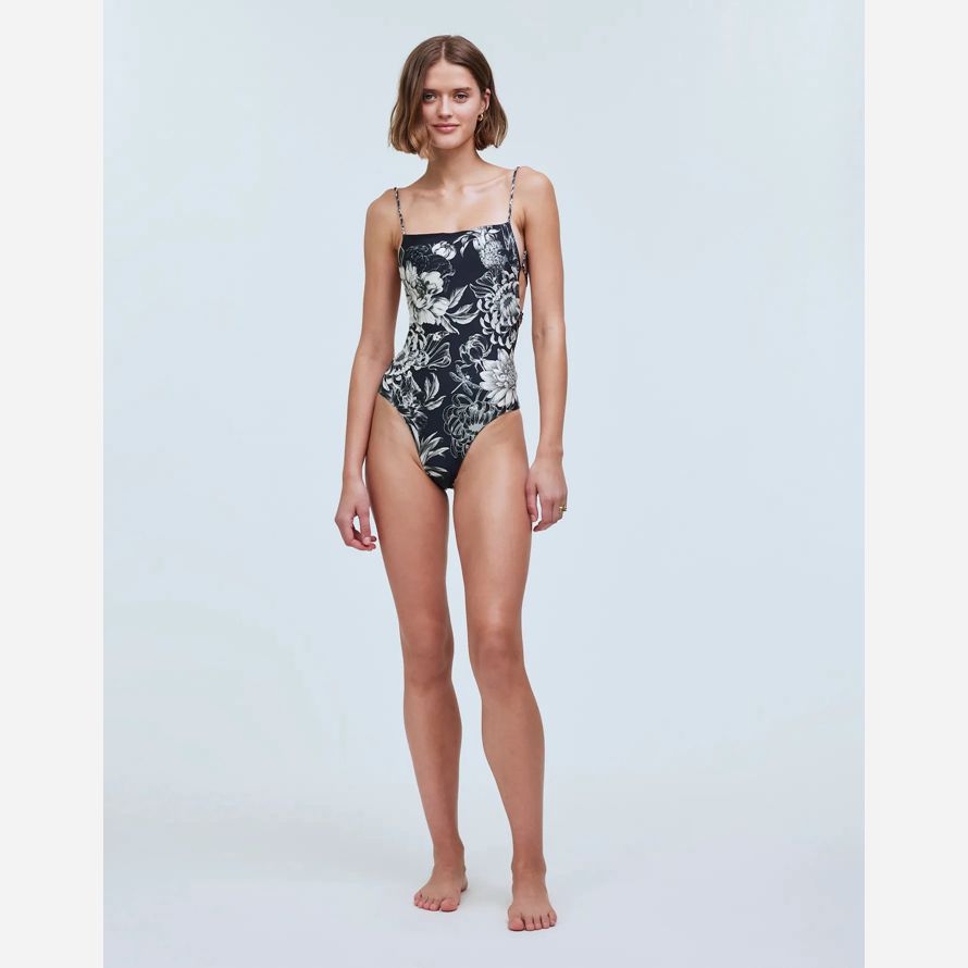 multicolore madewell agua bendita kali dune seule pièce de maillot de bain pour femmes