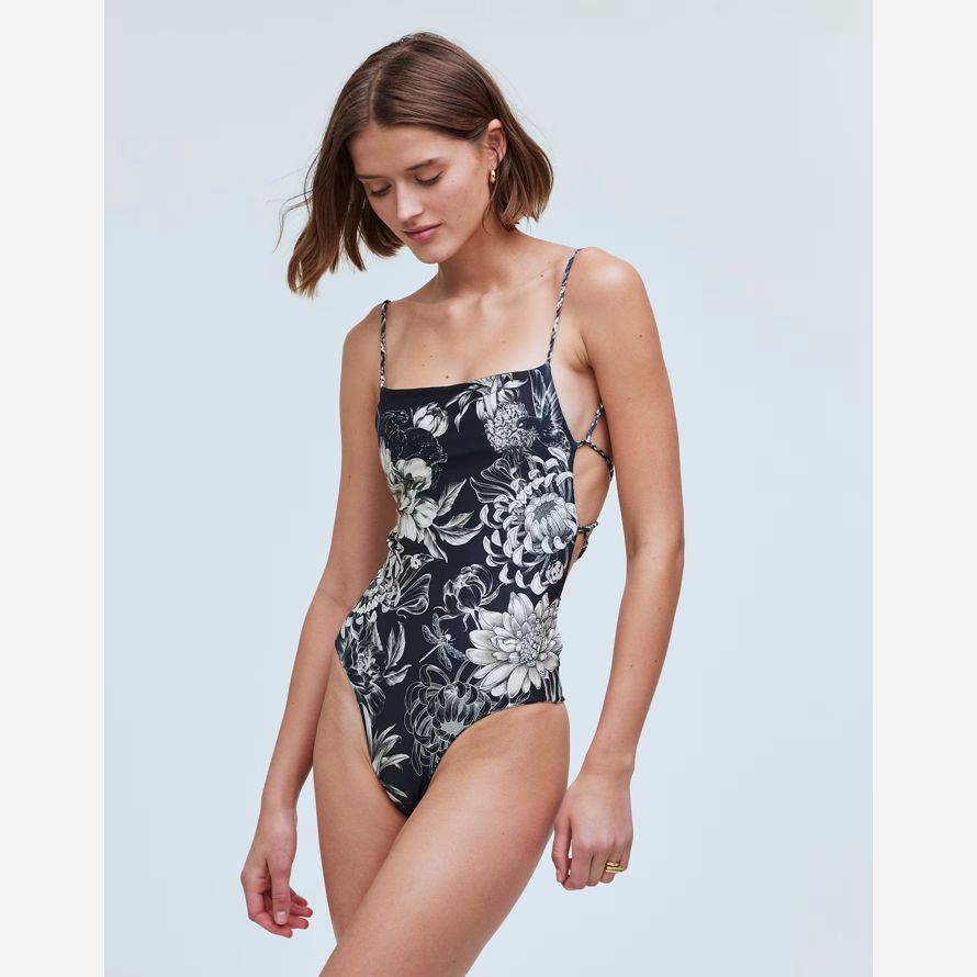 multicolore madewell agua bendita kali dune seule pièce de maillot de bain pour femmes