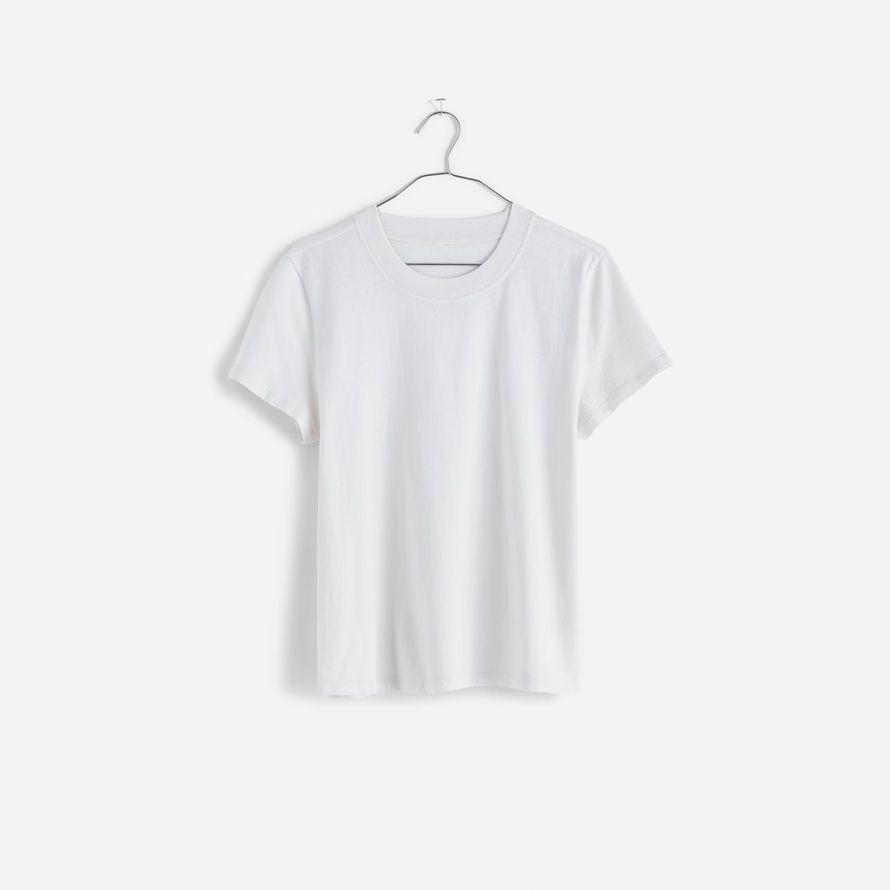 white womens madewell premium standard 01. le petit t-shirts