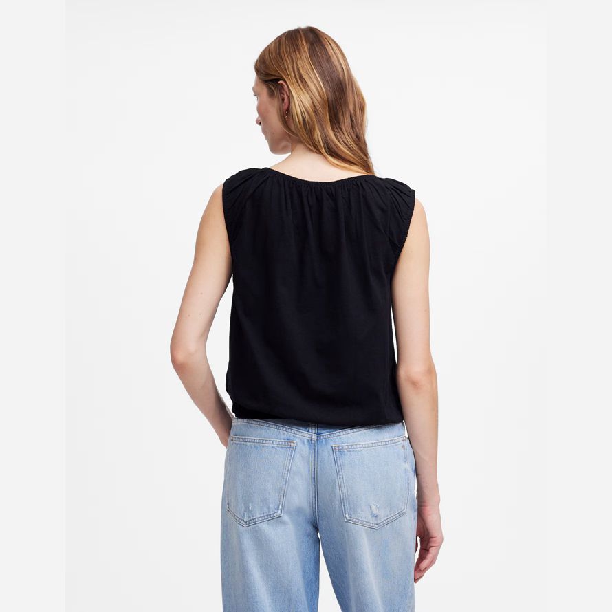 womens madewell boatneck bulle de t-shirts noir