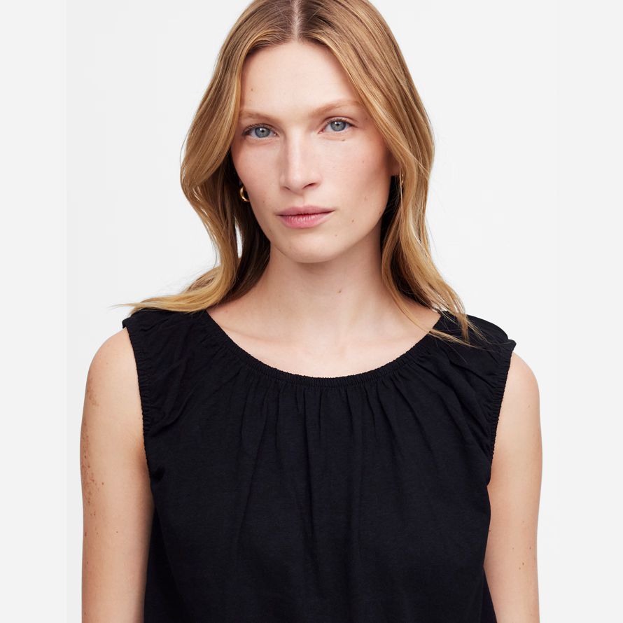 womens madewell boatneck bulle de t-shirts noir