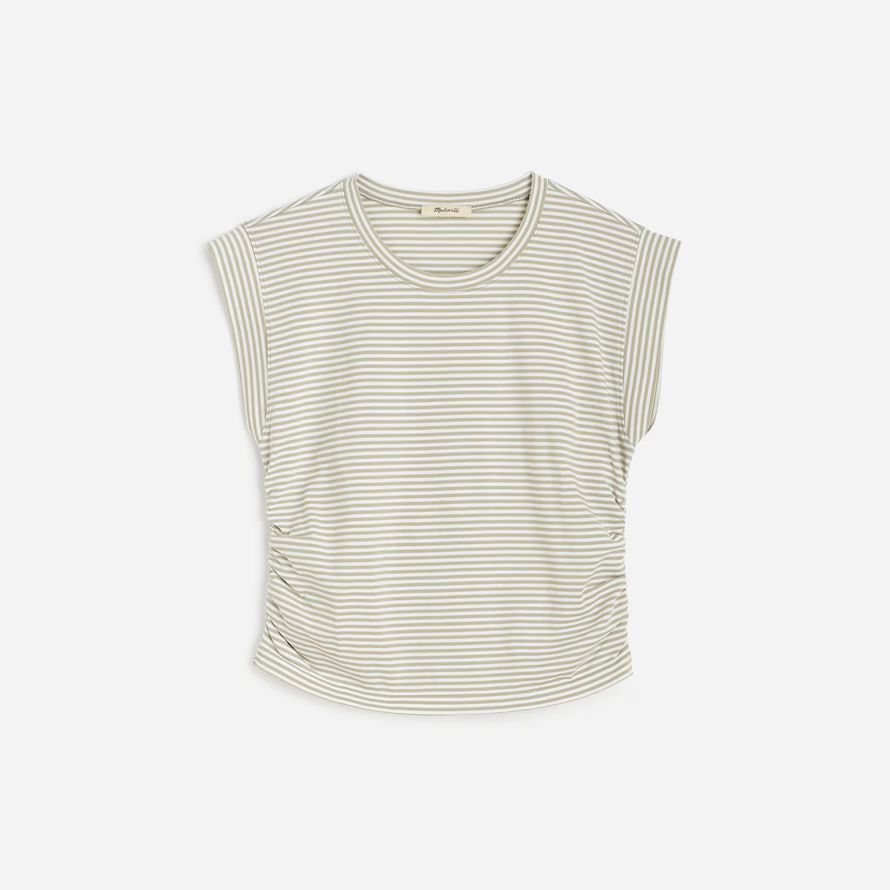 blanc vert madewell côté-cinch muscle womens t-shirts
