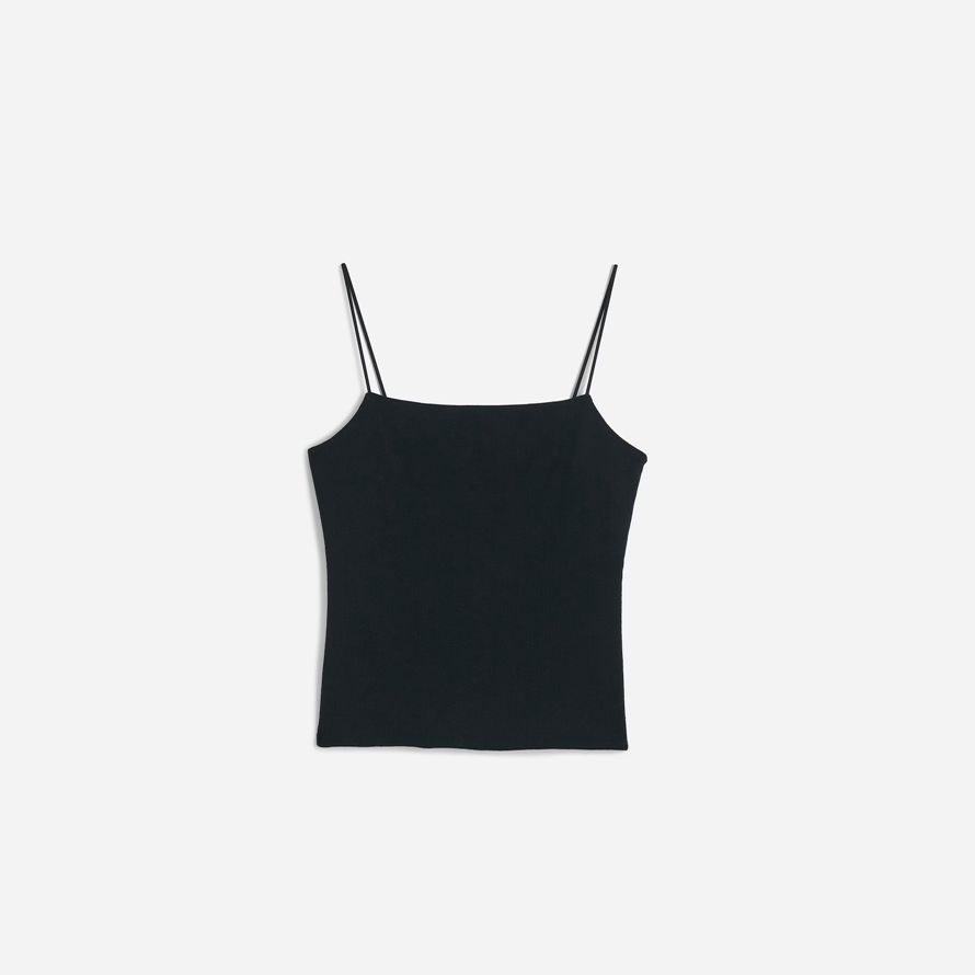 womens madewell squareneck réservoir noir