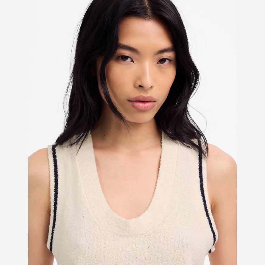 madewell boucl�-pull en maille womens réservoir de crème