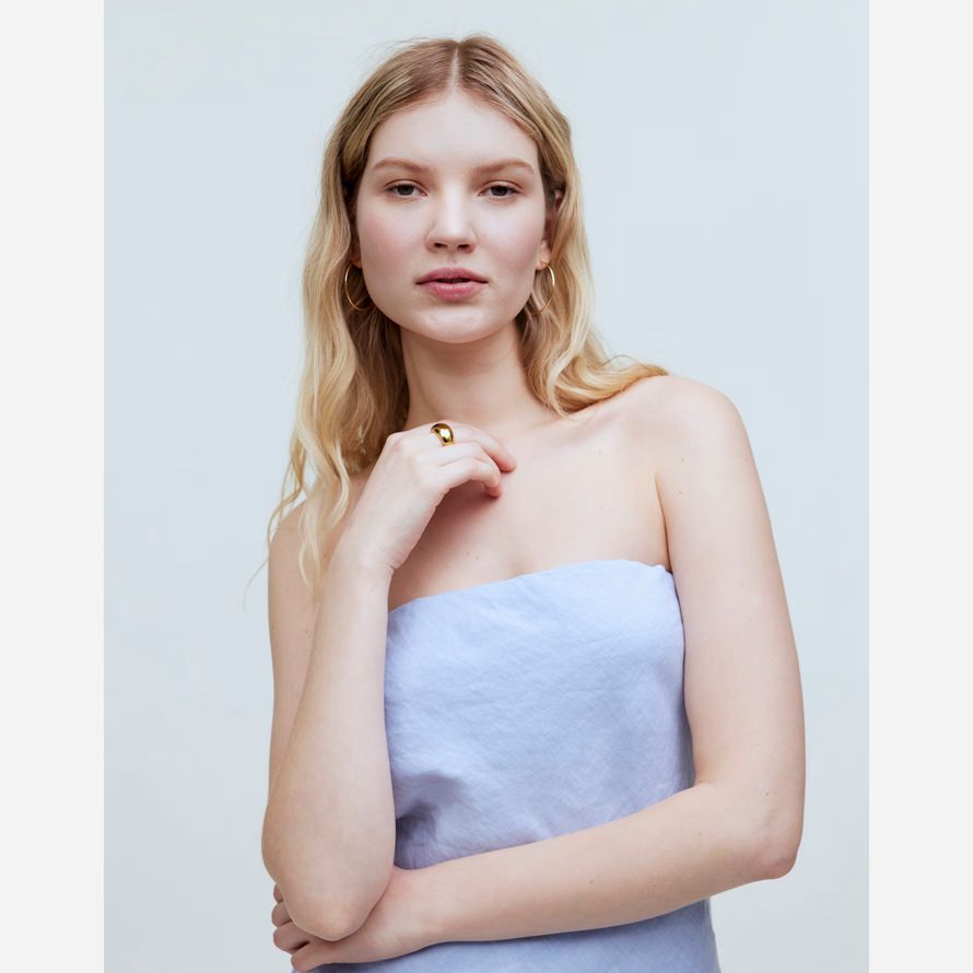 blue womens madewell donni linge top tube