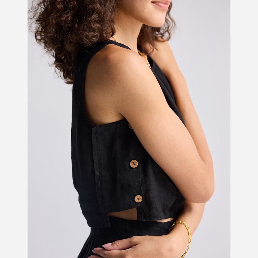 noir madewell reistorᆴ boxy crop top womens