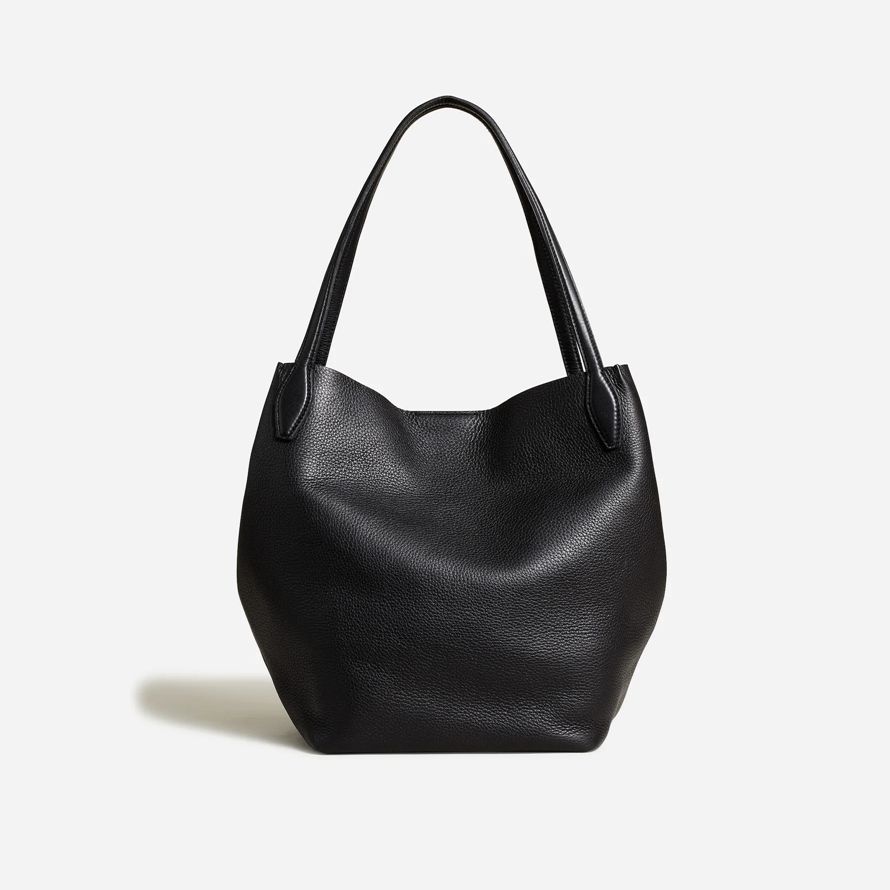 madewell le shopper grain doux pour femmes sac fourre-tout noir