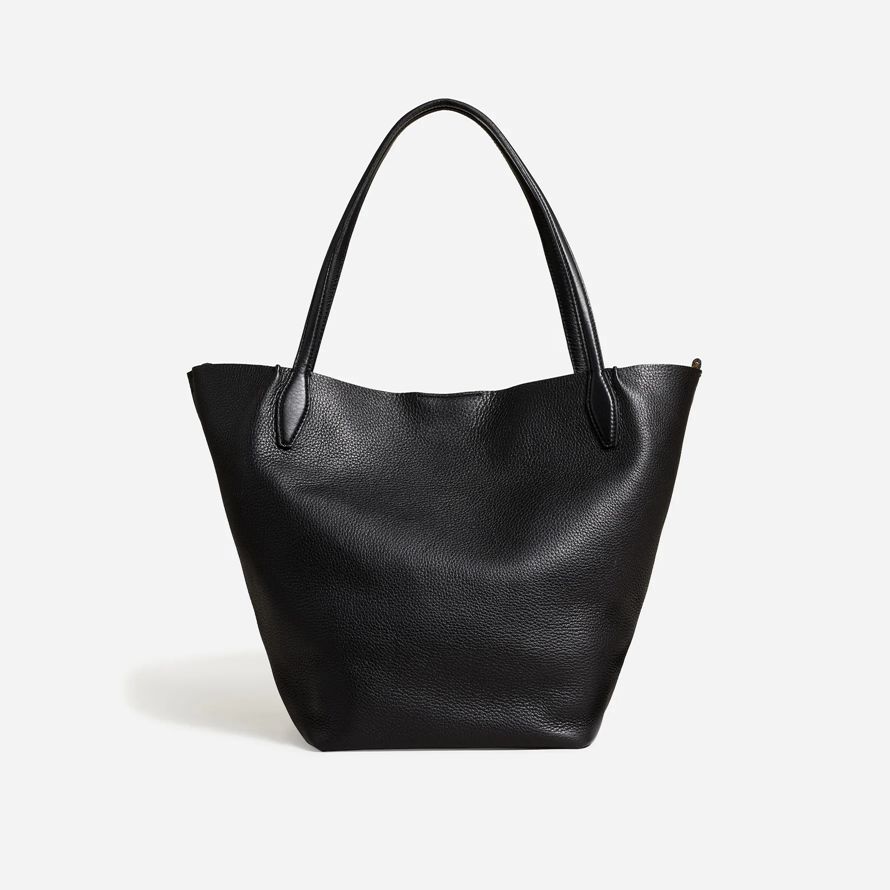madewell le shopper grain doux pour femmes sac fourre-tout noir